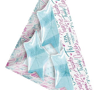 Spa Moments set šumivých hvězd do koupele Pistáciová zmrzlina 3x50 g