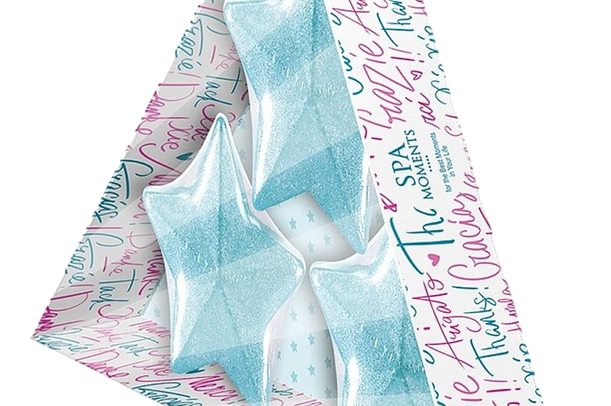 Spa Moments set šumivých hvězd do koupele Pistáciová zmrzlina 3x50 g