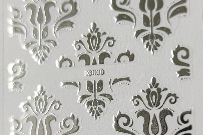 Nálepka stříbrná 30