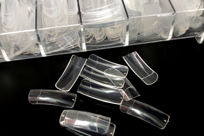 Tipy Čiré  500ks Dlouhá nalepovací plocha  | Tipy + šablony