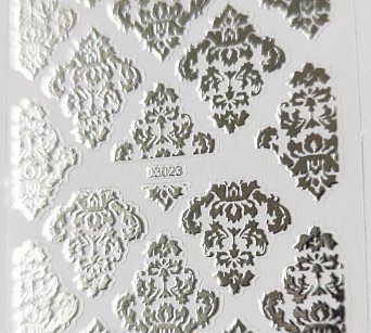 Nálepka stříbrná 23