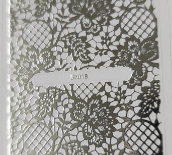 Nálepka stříbrná 18