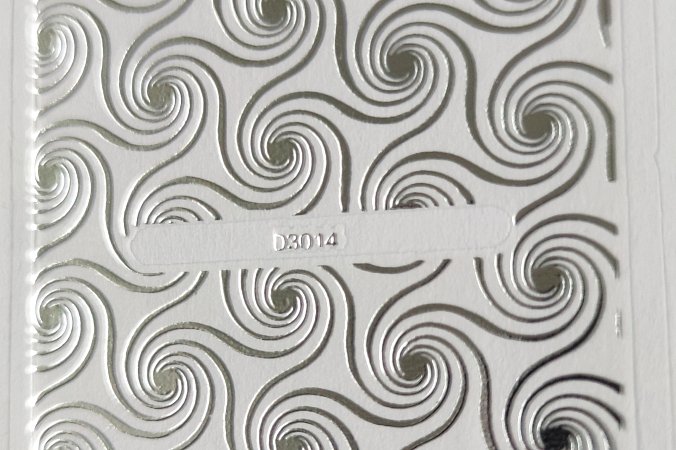 Nálepka stříbrná 14