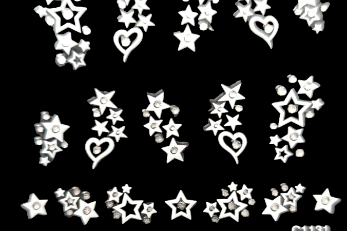 Nálepka bílá 131 | Zdobení