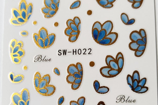 Nálepka zlatý hologram 22