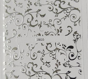 Nálepka stříbrná 25