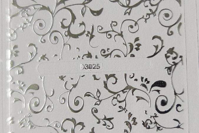 Nálepka stříbrná 25