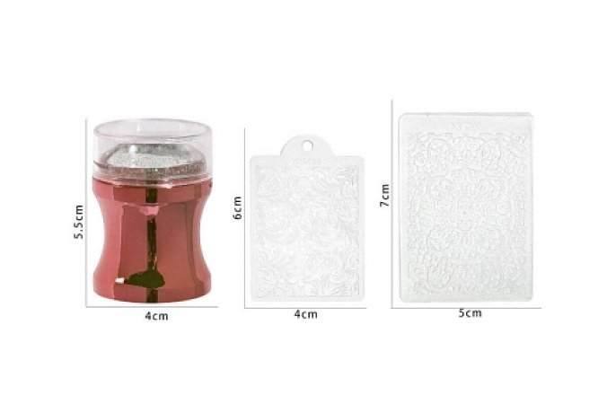 Razítko + stěrka  Gold Rosa  | Razítkování 