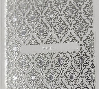 Nálepka stříbrná 10