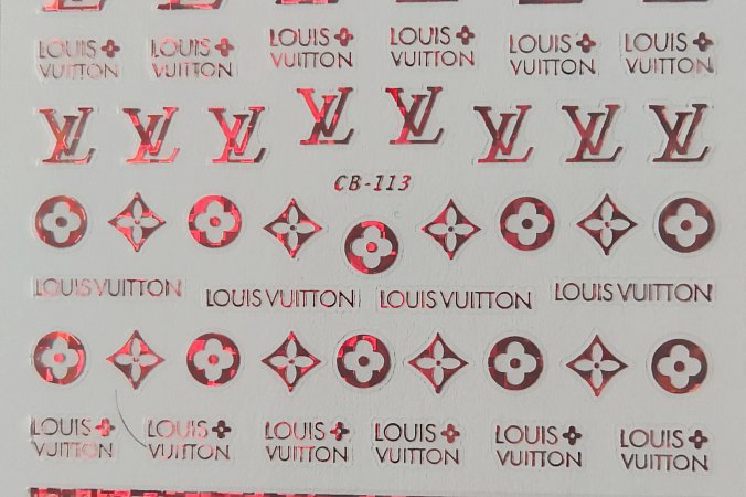 Nálepka LV červená 