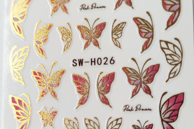 Nálepka zlatý hologram 26 