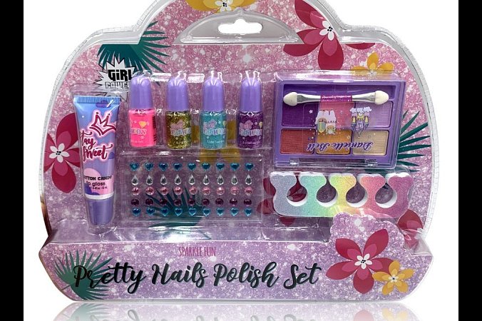 Pretty set na zdobení nehtů a líčení 