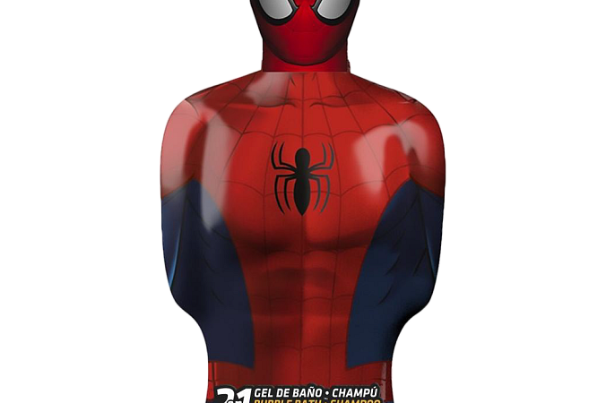 Spider-man 3D figurka 2v1 šampon a pěna do koupele 350 ml