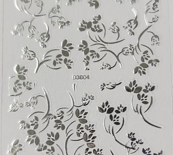 Nálepka stříbrná 04