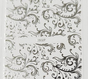 Nálepka stříbrná 27