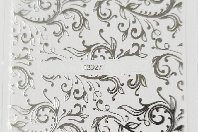 Nálepka stříbrná 27