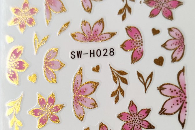 Nálepka zlatý hologram 28 