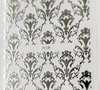 Nálepka stříbrná 08 