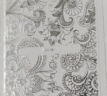 Nálepka stříbrná 19