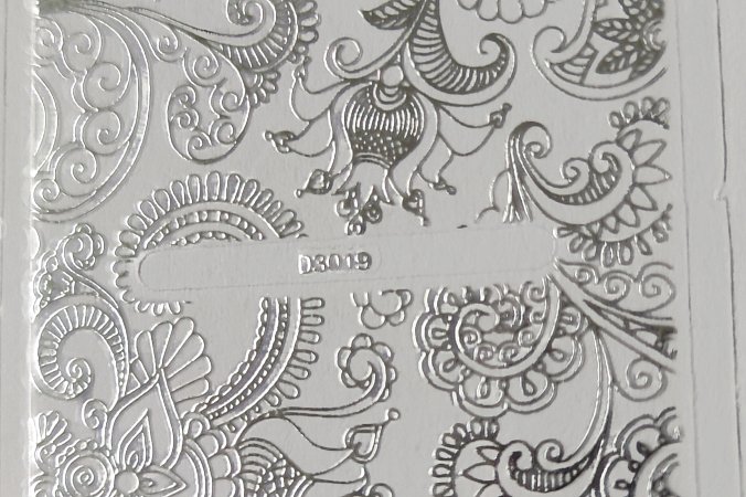 Nálepka stříbrná 19