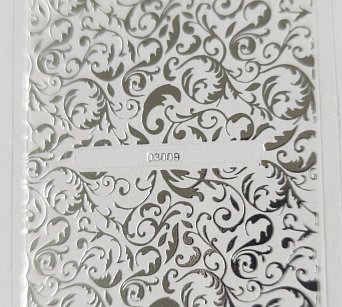 Nálepka stříbrná 09 