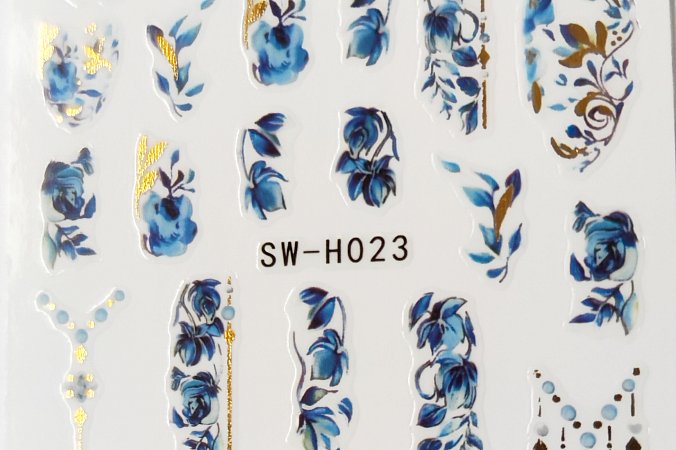 Nálepka zlatý hologram 23