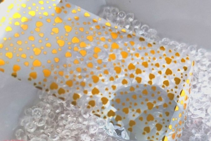 Folie Zlaté srdíčka  | Zdobení