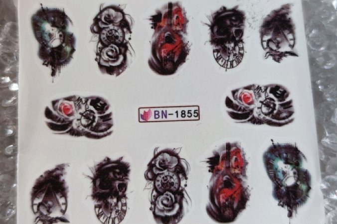 Vodotisk skul 1855 | Zdobení