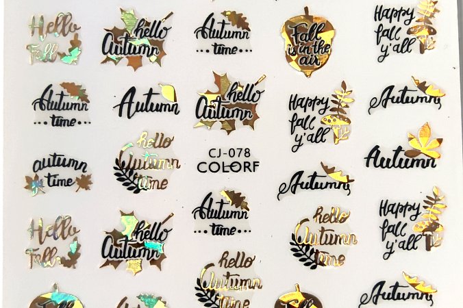 Nálepka podzim hologram 78