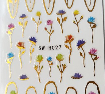 Nálepka zlatý hologram 27