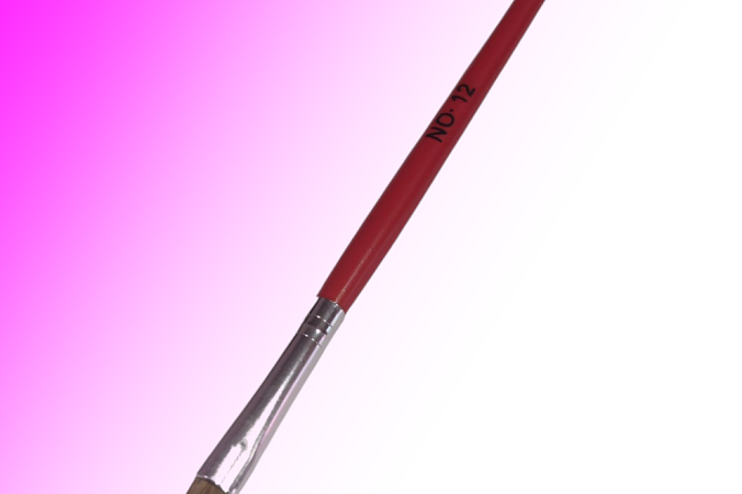 Štětec akryl č.12 červený 