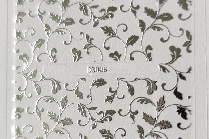 Nálepka stříbrná 28