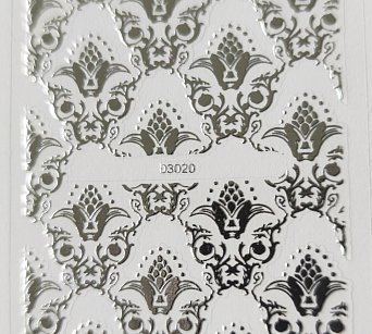 Nálepka stříbrná 20