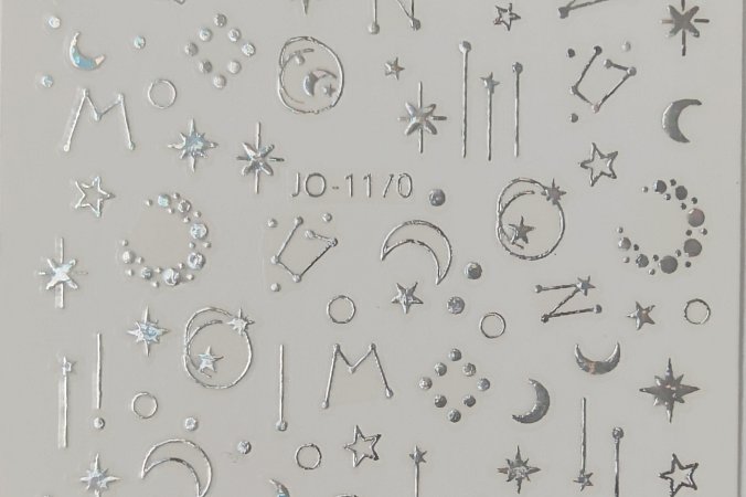 Nálepka Holo stříbrná 