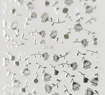 Nálepka stříbrná 12