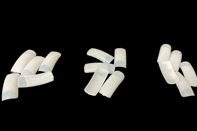 Tipy mléčné dlouhá nalepovací plocha vel.1 | Tipy + šablony