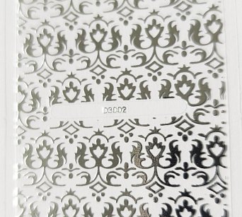 Nálepka stříbrná 02