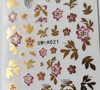 Nálepka zlatý hologram 21