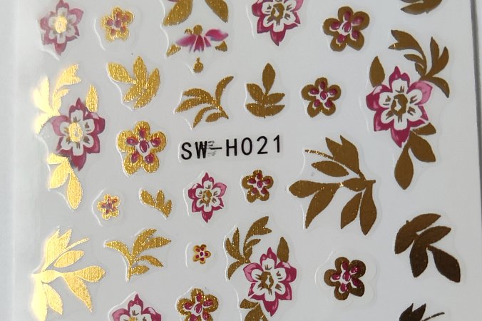 Nálepka zlatý hologram 21