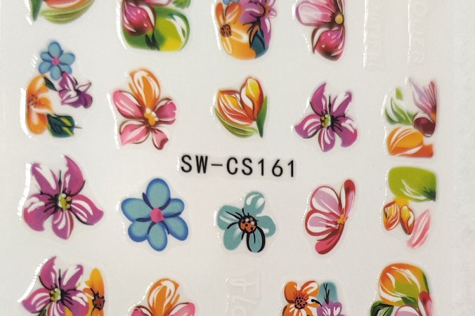 Nálepka 3D květ 61