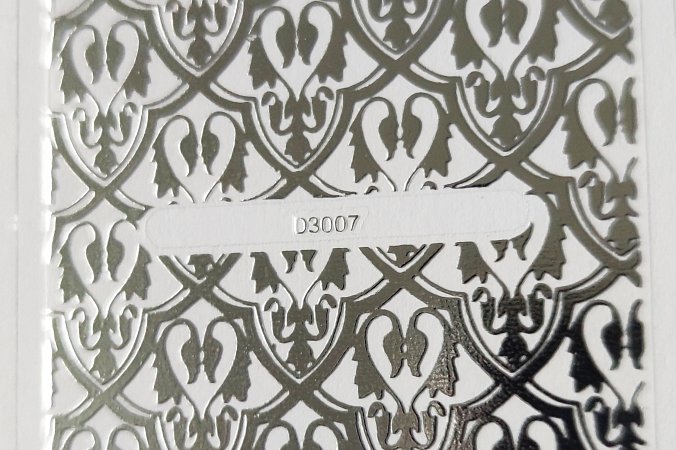 Nálepka stříbrná 07