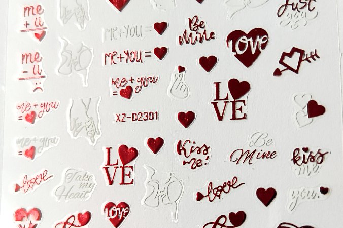 Nálepka červený hologram Me