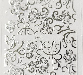 Nálepka stříbrná 11