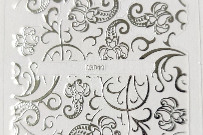 Nálepka stříbrná 11