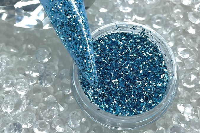 Třpytky tmavé modre 