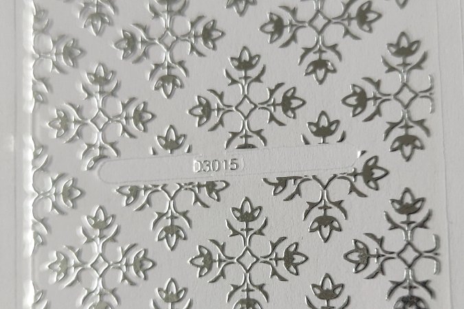 Nálepka stříbrná 15