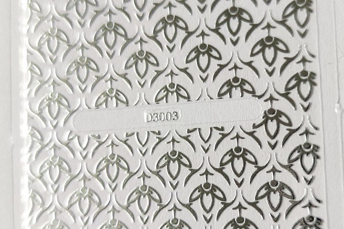 Nálepka stříbrná 003