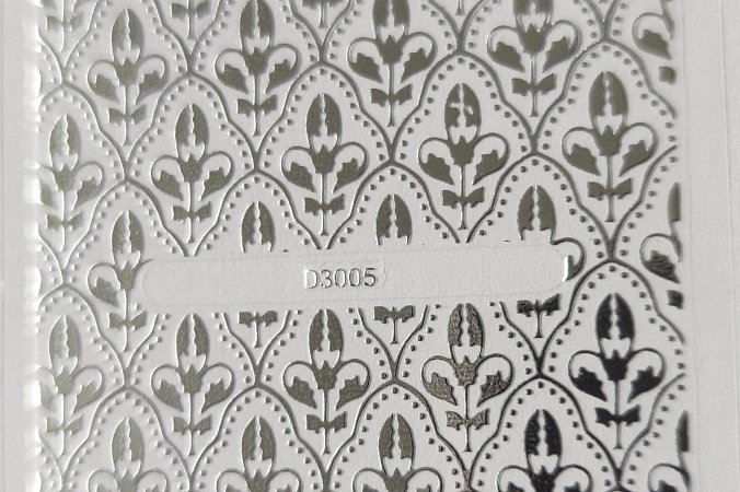 Nálepka stříbrná 05