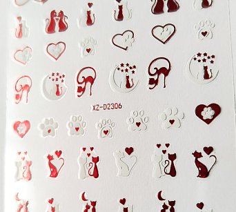 Nálepka červený hologram pacičky 