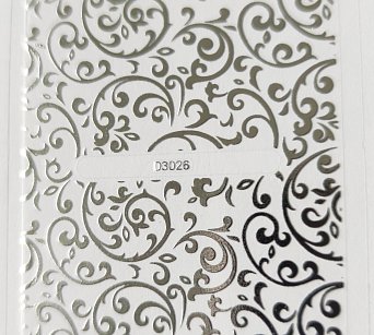 Nálepka stříbrná 26